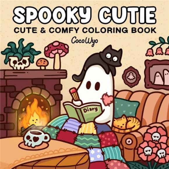 Spooky Cutie: Coloring Book for Adults and Teens Featuring Adorable Creepy - Picture 1 of 7